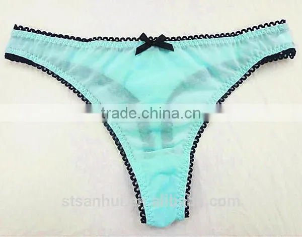 2017 Sexy Hot Selling Transparent Panty With Lace Ladies Panty Brand Names photo-4