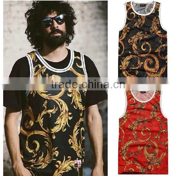 Cheap Dri Fit Polyester Full Print Tank Tops for Boys