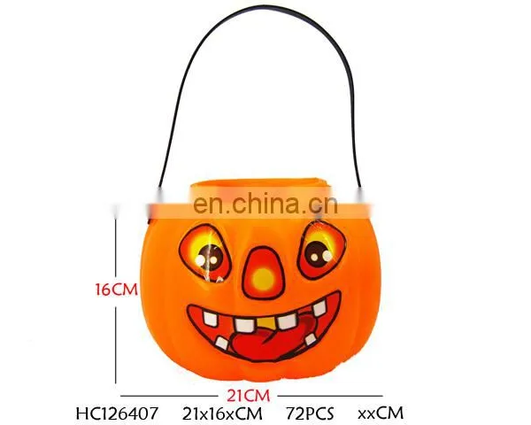 Wonderful Kids Halloween Costume Set 3 Pcs Halloween Decoration 80cm Cloak Hat Pumpkin Bucket photo-5