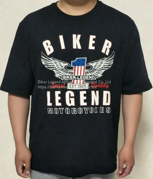 Мужские футболки Harley Biker Legend Shield Wings Motorcycles