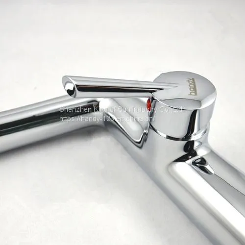 Single Lever Brass Chrome Basin Faucet photo-2