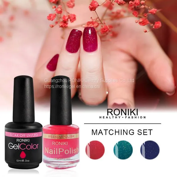 RONIKI Matching Gel & Nail Polish Professional Kit Matching Gel Polish Kit photo-5