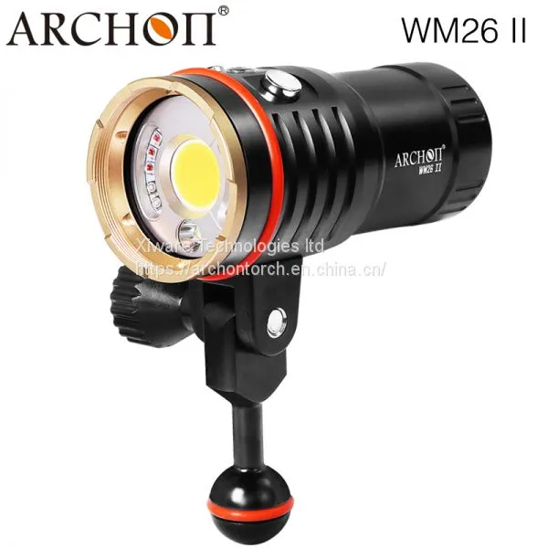 Archon WM26II 6000 люменовый светодиодный подводный фонарик для фотографии, фонарик для скубного погружения, фонарик для съемки видео под водой, фонарик для макросъемки
