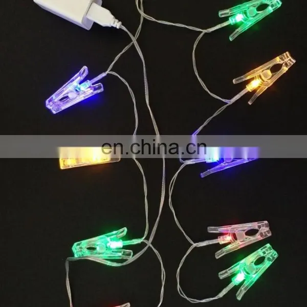 AMAZON 30 LEDs Photo Clip String Lights Battery Box LED Photo Clip Lamp String New Ins Room Decorative Photo Led Clip Lamp photo-3