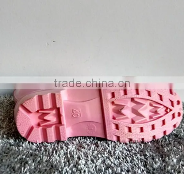Manufacturer Provides Straightly Pink Working Rain Boots photo-2