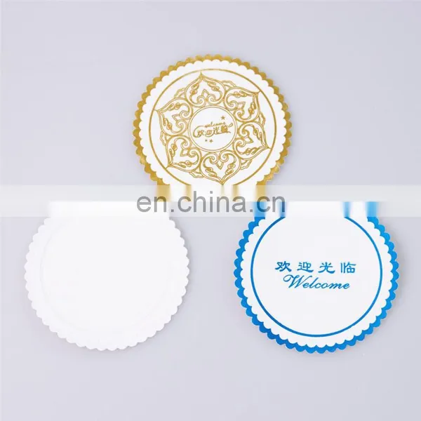 Wholesale Paper Coasters Custom Print Cheap Paper Table Plate Mat
