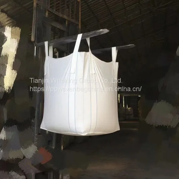 00% Waterproof Virgin Polypropylene 1000kg Lifting Big FIBC Container Bag for Gravel,Sand,cement,grain photo-4
