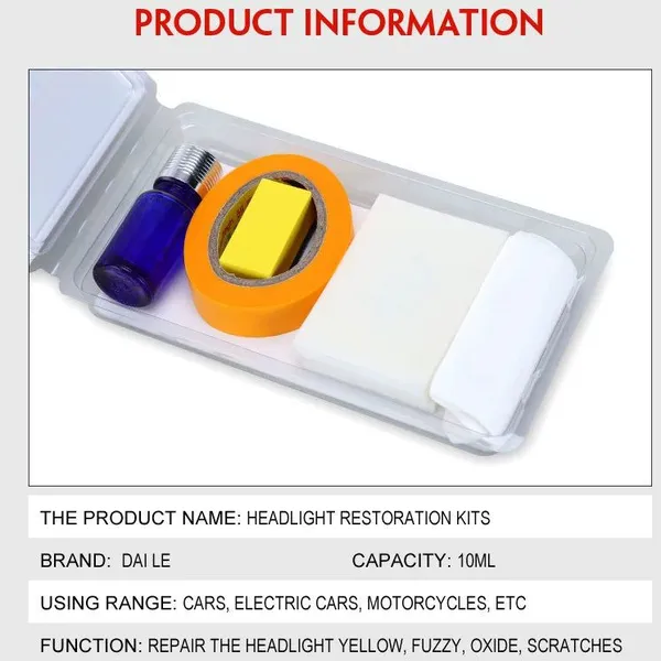 Sikeo Headlight Restoration Kit Are Like What You See on TV Auto Headlight Repair Kit photo-3