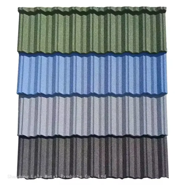 Dark Red Stone Coated Metal Roof Tile Milano Tile for Roof Stone Coating Tiles photo-3