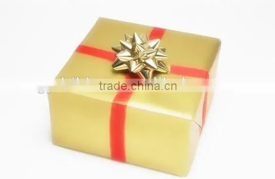 2015 Pretty Metallic Star Ribbon Bows And Easter Egg Sets with Satin Ribbon Tinsels for Gift Packing