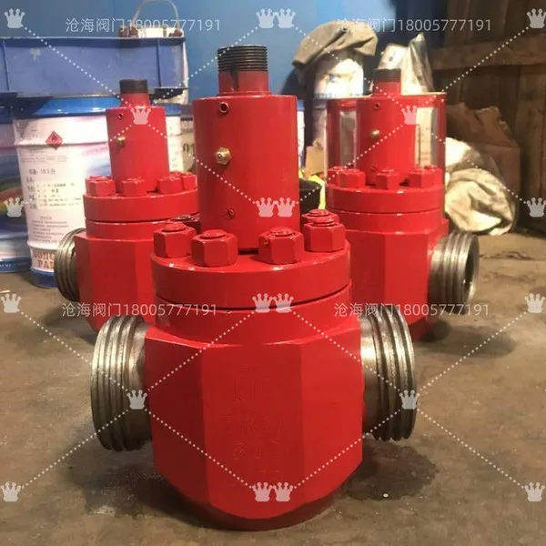 Z23Y Forged Steel External Thread High Pressure Slurry Valve / Cang Hai Valve / Oilfield Drilling Special Gate Valve
