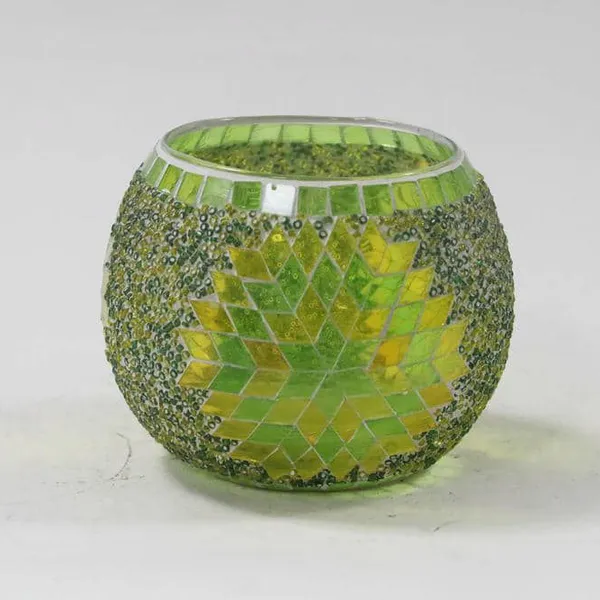 Glass Vessel Container Mosaic Vase photo-2