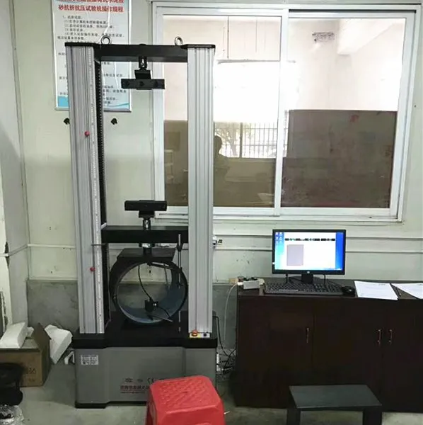20KN Plastic Pipe PVC PP PE Tube Ring Stiffness Pressure Strength Testing Machine photo-6