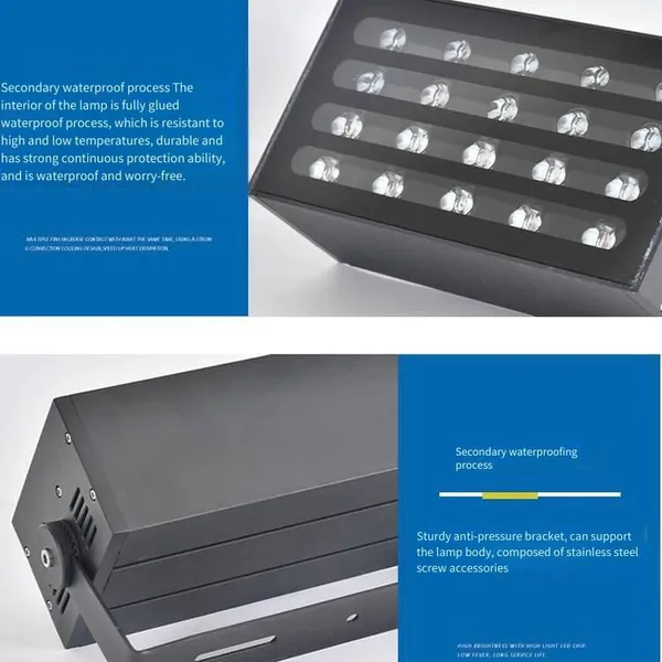 100w Led Rainbow Tree Lighting, Colorful Projector and Dyeing Lights for Mountain Landscape, Gardens and Trees photo-3
