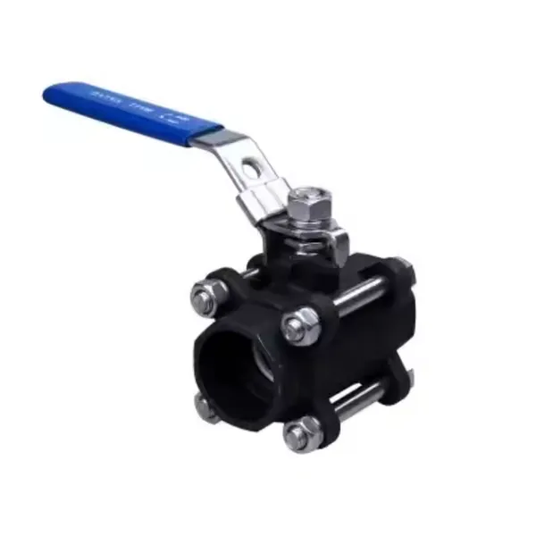 ANSI API Ball Valve Internal Thread 3-Piece Forged Carbon Steel Manual t Handle 1000WOG photo-5