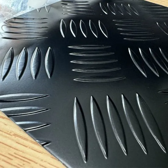 Black Aluminum Diamond Plate 0.025