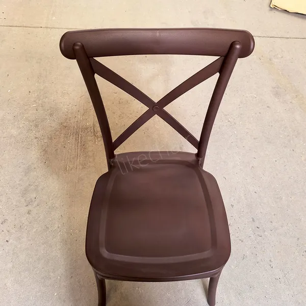 Modern Plastic X-Back Dining Chair Ergonomic Durable Custom Color Available Multi-Use Home Office Dining Bedroom Home Furniture photo-3