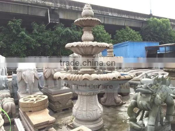 Artificial Landscape Round Stone Waterfall Fountain for Garden photo-2