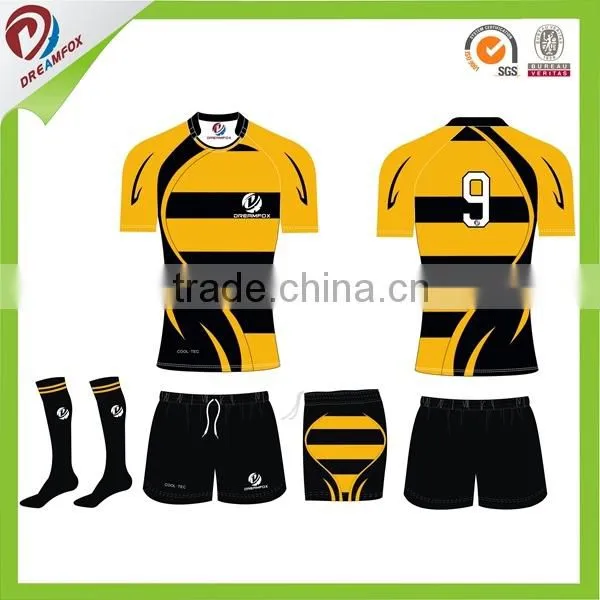 Wholesale Team Rugby Jerseys Newest College Rugby Jerseys Custom Free Design Rugby Shirt photo-4