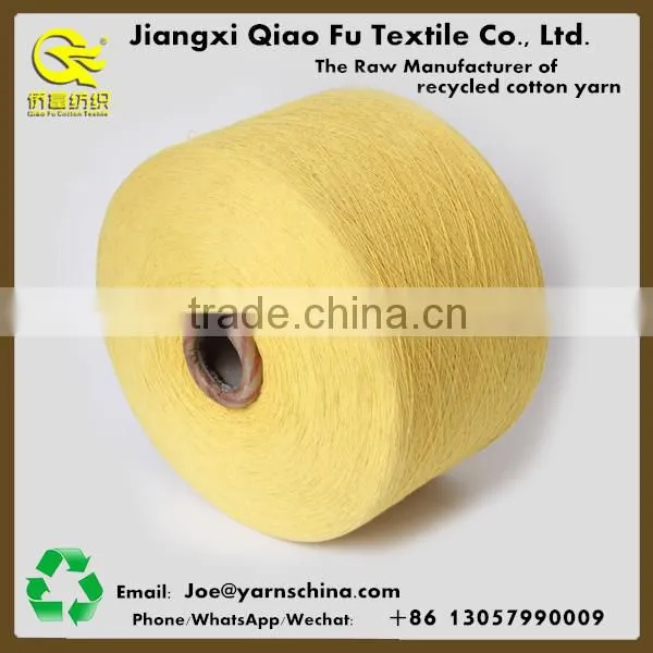 Ne14/1 Recycled Cotton Blended Dyed Weaving Yarn