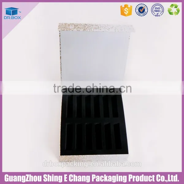 Gold Foil Hot Stamping and Embossing Printed Cosmetic Box for Mini Bottle photo-2