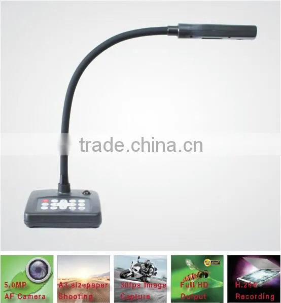 Gooseneck 5.0MP document scanner document camera visual presenter visualizer