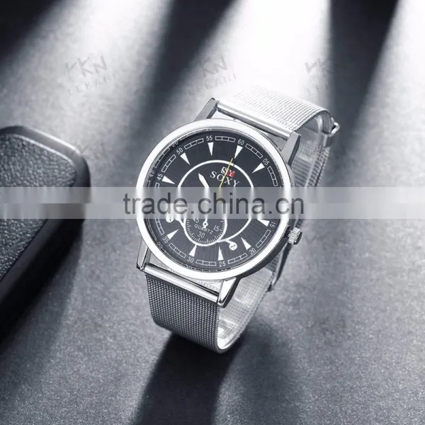 Latest Silver Man Watch, Cheap Stainless Steel Case Back Watch Quality Choice Most Popular photo-2