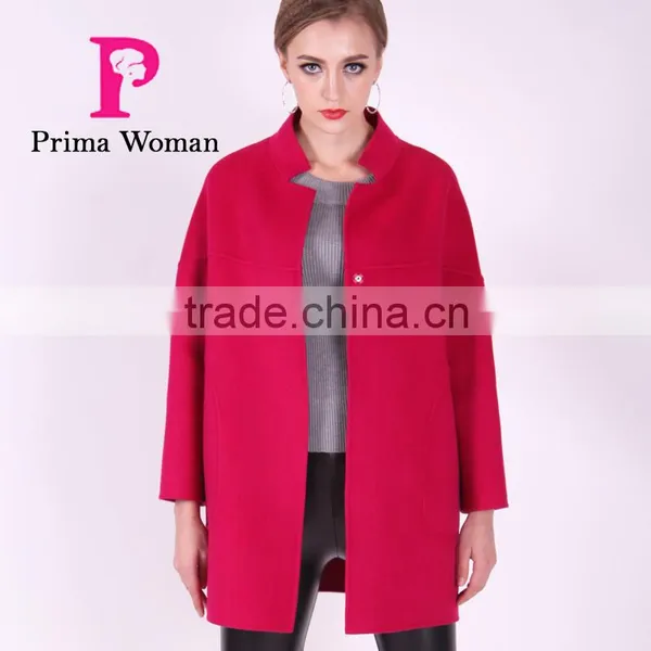 2016 New Design Spring Women Short Slim Fit Wool Coat photo-5