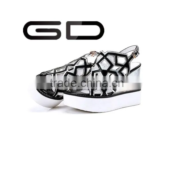 Fast Delivery Beach Sandals Grids Comfortable Female Wedge Summer photo-4