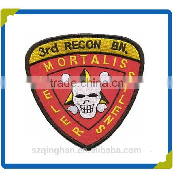 Fabric Patch Manufacturer Hang Embroidery Badge for Garment/cap photo-3