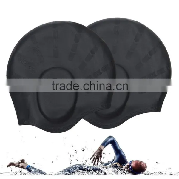 With Ear Pouches To Heep Your Hair Health For Men and Women Waterproof Earmuffs Silicone Adult Swim Cap photo-5