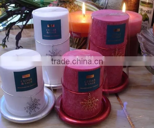 Party Candle, Snowflake Candle, Pillar Candle