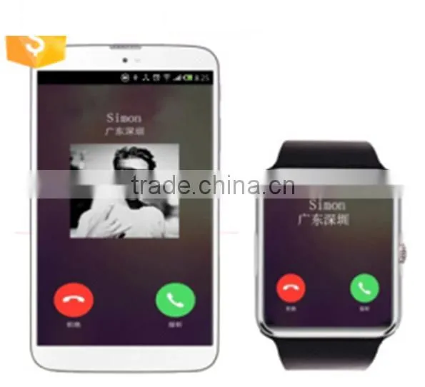2016 Most Fashionable Multifunctional Metal Plating 1.54 Inch MTK6261 GT08 Smart Watch for Androit Phone photo-2