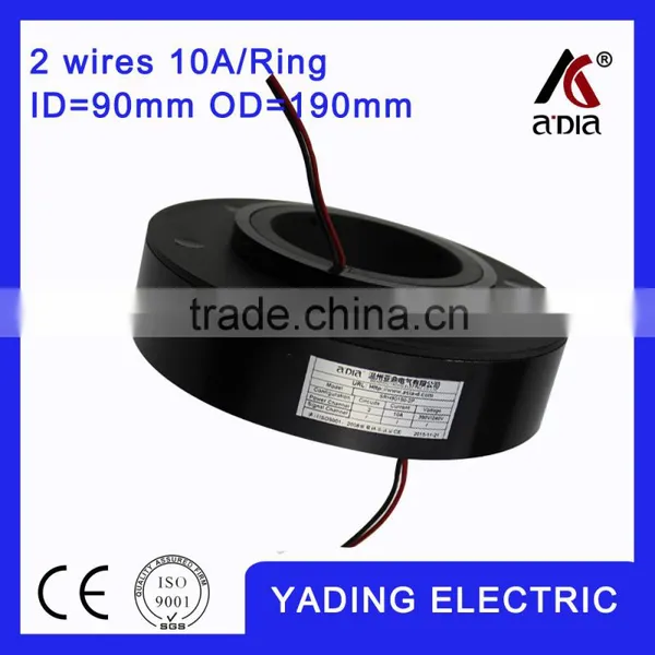 SRH 90190 2P Electrconic Slip Ring 90mm. OD190mm. 2Wires, 10A 2 Wires