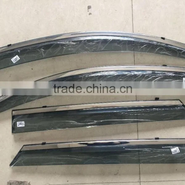 CAR ACCESSORIES WINDOW VISOR FOR HYUNDAI NEW TUSCON DOOR VISOR DEFLECTOR,PC+STAINLESS STEEL