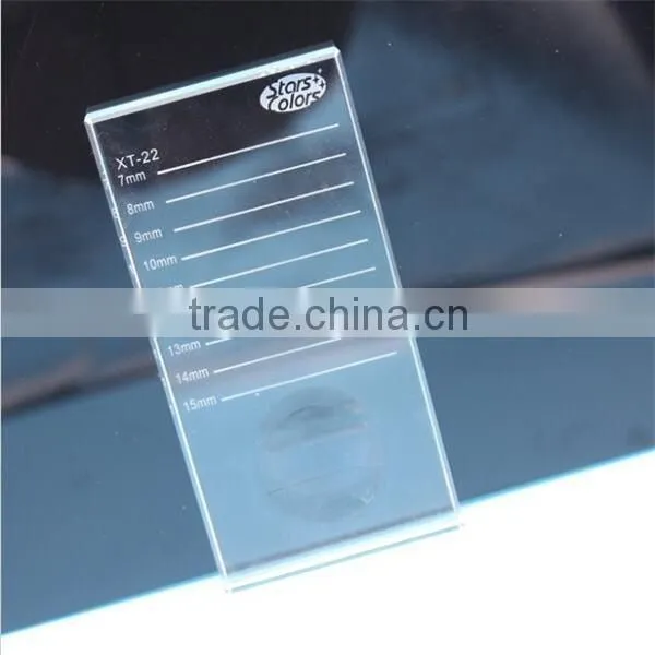 Prime Silk Eyelash Extnsions Glass Lash Holder Glue Pallet Crystal U-Shaped Plate Eyelash photo-4