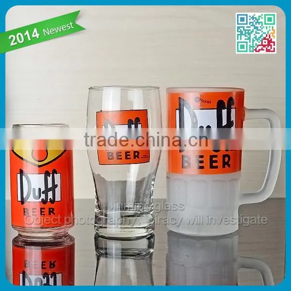 different shape glass drinking set of beer