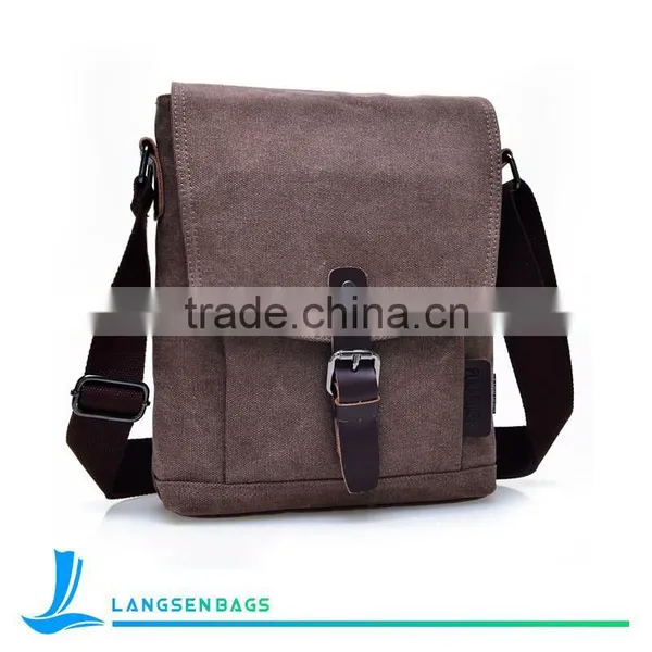 Wholesale Fashion Canvas Messenger Bag Shoulder Bags Men Outdoor Bag photo-4