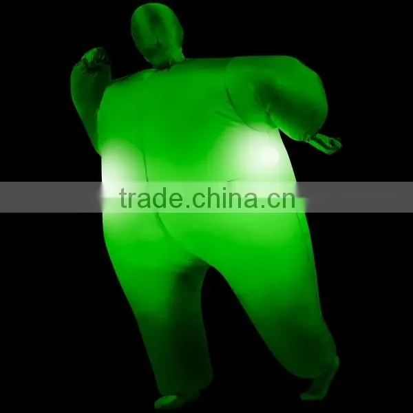 DJ-CO-148 Funny Adult Halloween Costume Inflatable Ghostbusters Stay Marshmallow Man Led Costume photo-2