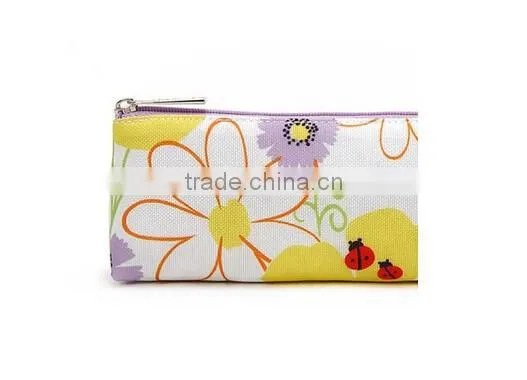 Canvas Flower Printing Travel Cosmetic Bag Set photo-3