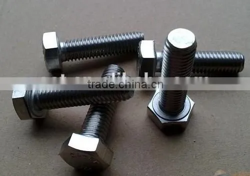 Hex Bolts Fasteners DIN933 DIN931 Low Carbon Steel 4.8 6.8 8.8 photo-5