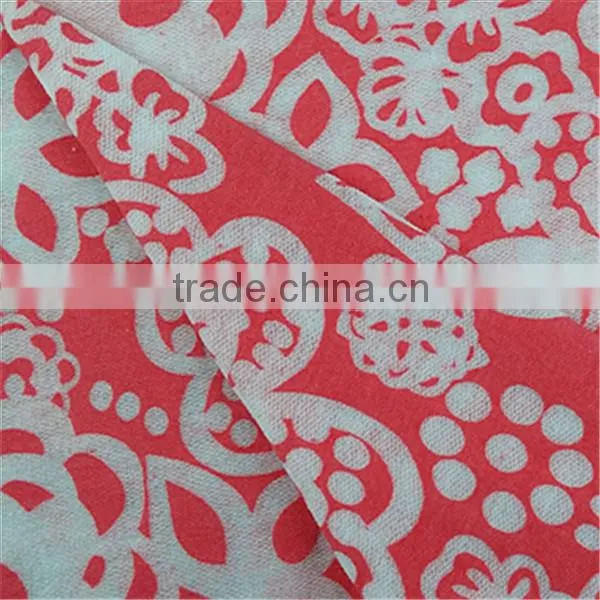 Esse Textile Knitted Fabric T/R Fabric Big Flower Burnout Fabric for Garment