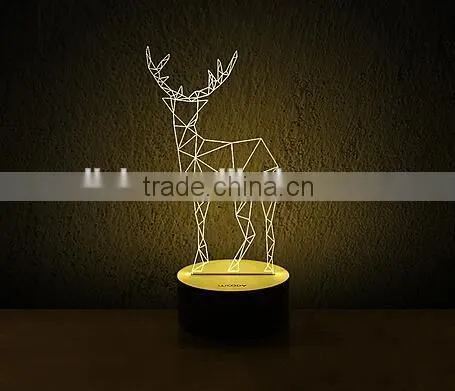 New Model 3D LED Lamp With Temperature Sensing Color Change Function photo-5