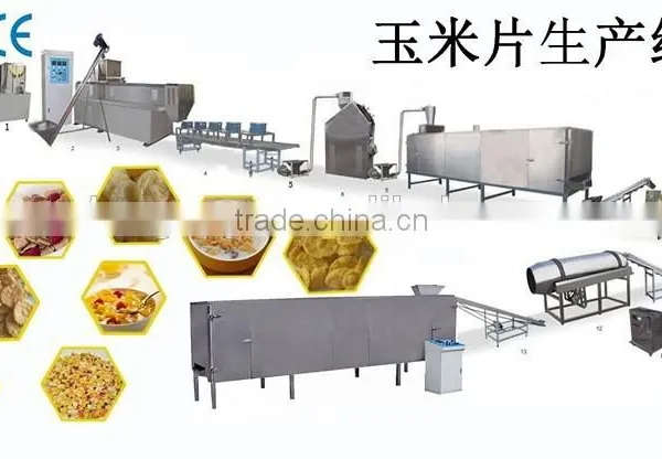 Automatic Corn Flakes Snack Food Processing Line photo-4