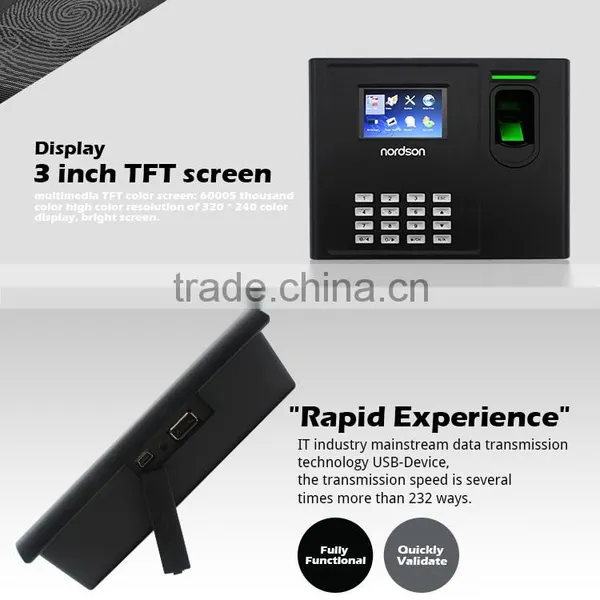Nordson Competitive Price Fingerprint Time Attendance Reader, Without Access Control Door photo-2
