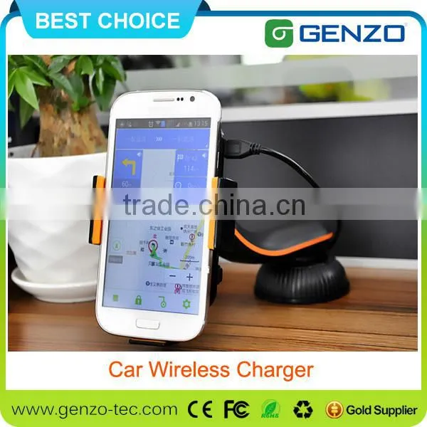 360 Degree Rotation Wireless Car Charger for Samsung/iphone Designed in 2015 photo-2