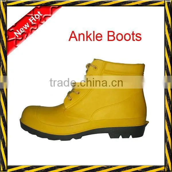 [Gold Suppier]Ankle Cut Safety Boots/men Rain Boots/rain Boot