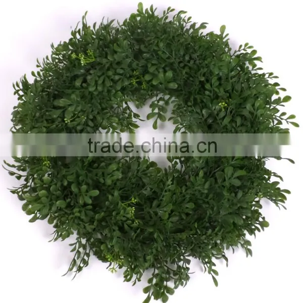 Latest Nearly Natural HOT Sale Wreath Decorative Artificial Boxwood Wreath
