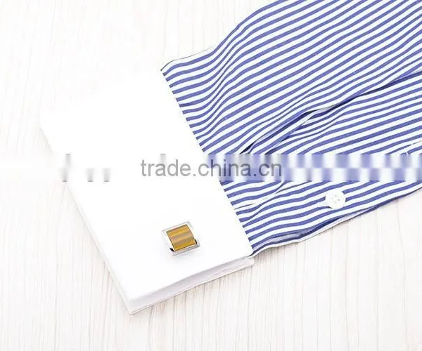 Rectangle Shaped Cufflinks With Grooves photo-3