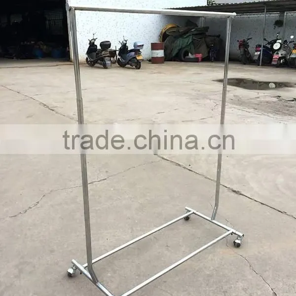 Adjustable Double Rail Rolling Garment Rack Hanging Clothes Rack With Brake Wheels photo-2
